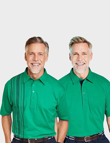 Pack of 2 Tailored Collar Polos