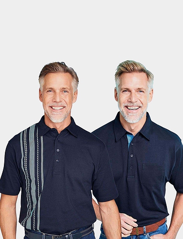 Pack of 2 Tailored Collar Polos