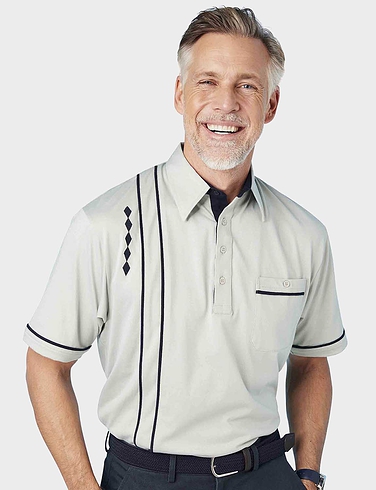 2 Piece Collar Embroidered Top