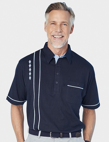 2 Piece Collar Embroidered Top