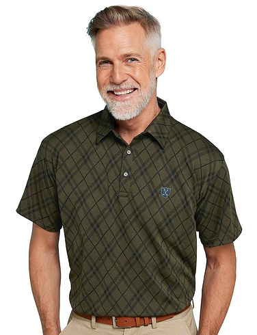 Pegasus Argyle Printed Polo