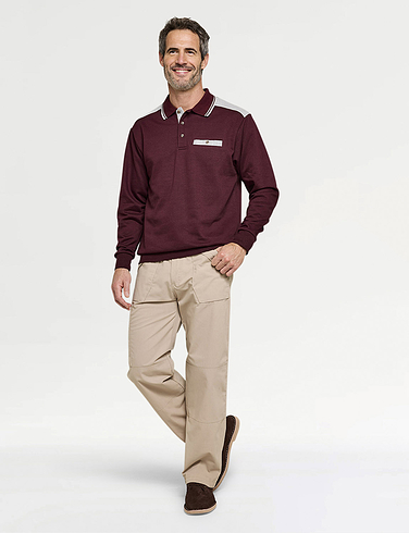 Pegasus Polo Sweatshirt With Chest Pocket