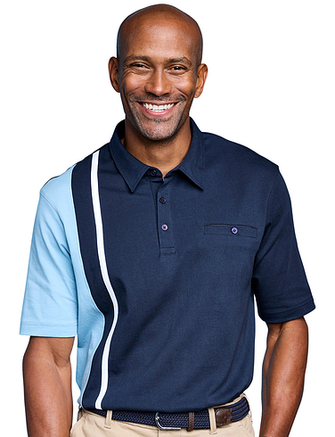 Pegasus Cut and Sew Polo with Tailored Collar
