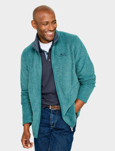 Weird Fish Full Zip Grid Jacket