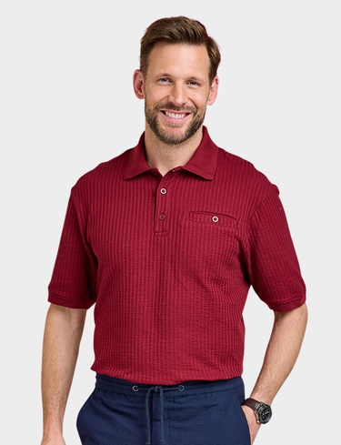 Pegasus Seersucker Polo