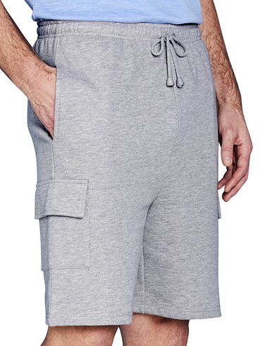 Fleece Cargo Short With Fully Elasticated Waist