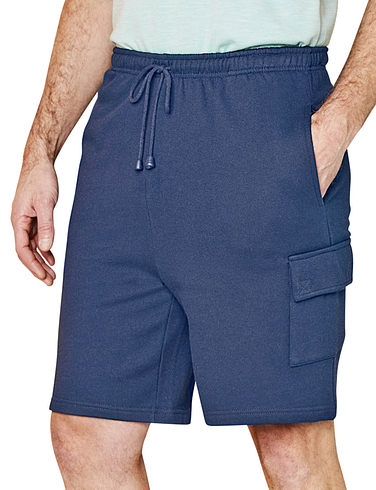 Fleece Cargo Short With Fully Elasticated Waist