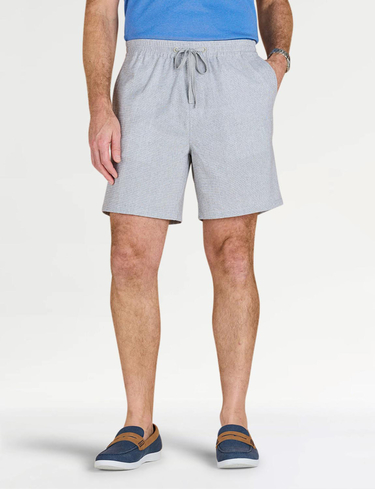 Pegasus Linen Look Pull On Cotton Short