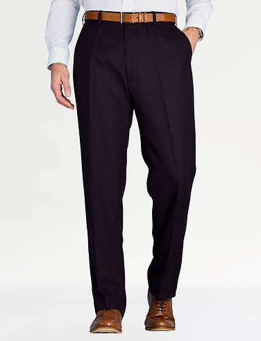 Pegasus Twill Trouser With Hidden Stretch Waist