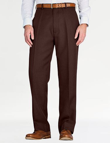 Pegasus Twill Trouser With Hidden Stretch Waist