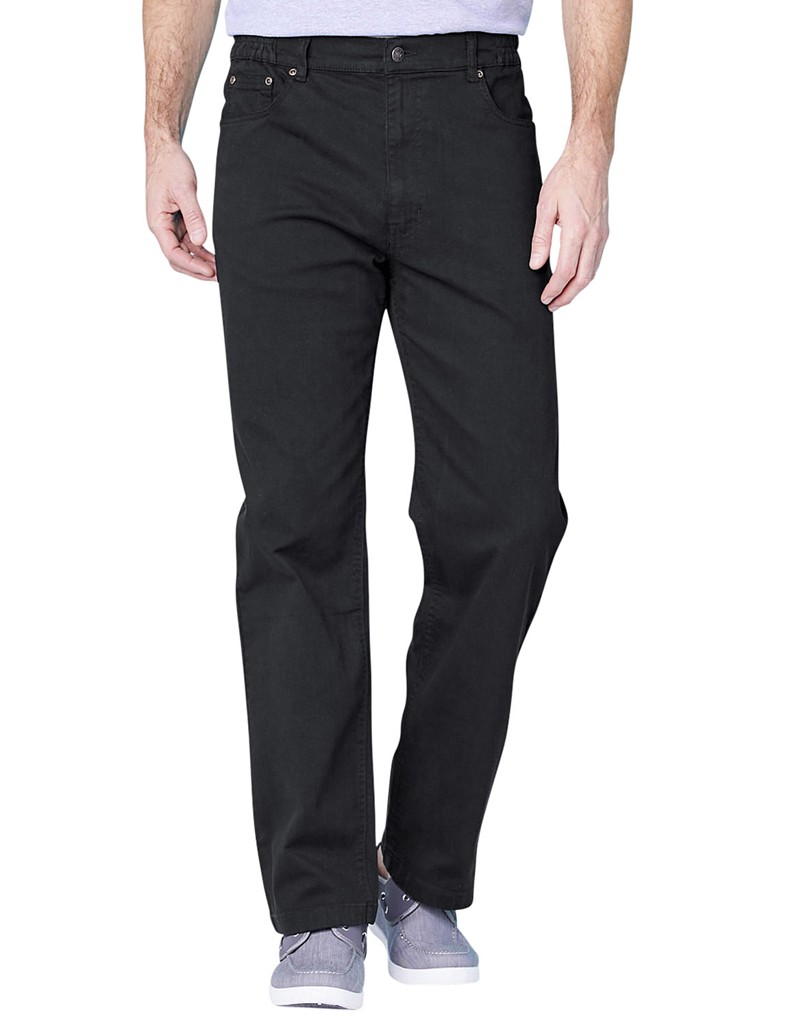 mens jeans with side elastic waist