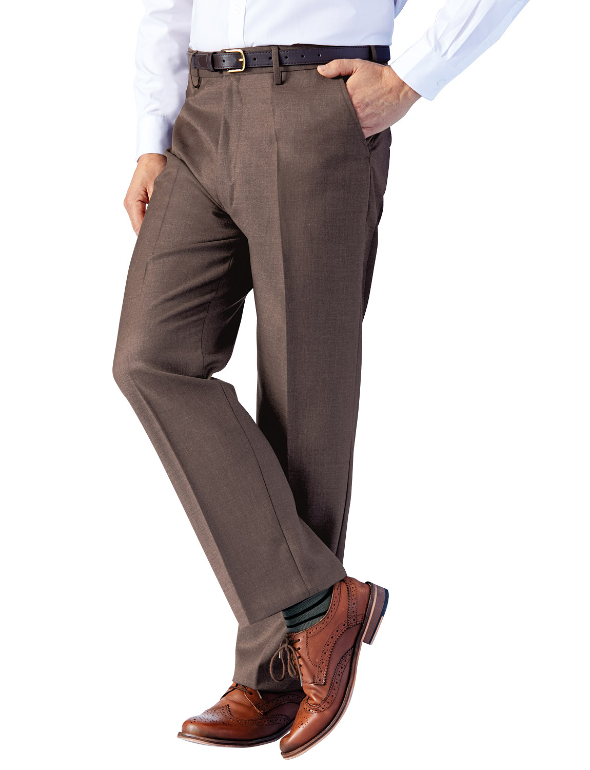 Traditional Woolblend Regular Rise Trouser Menswear Trousers Chums