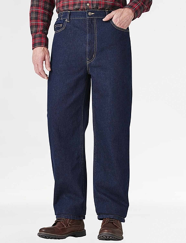 Mens High Waisted Elastic Waist Jeans - Chums