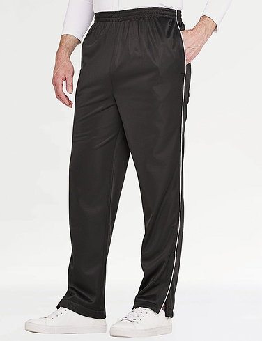 Pegasus Tricot Knitted Track Pants With Zip Hem