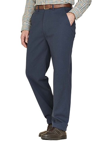 Pegasus Water Resistant Chino With Hidden Stretch Waist - Airforce