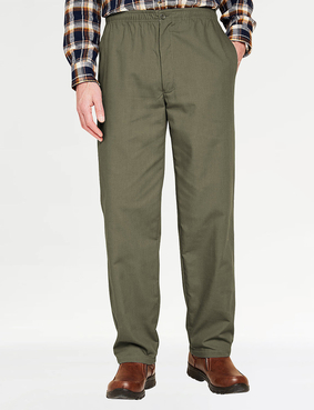 Fleece Lined Pull On Drawcord Trouser