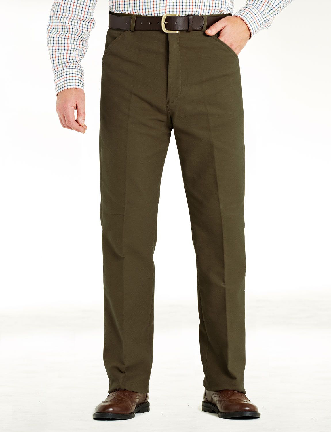 Aldon Cotton Moleskin Trousers Menswear Trousers