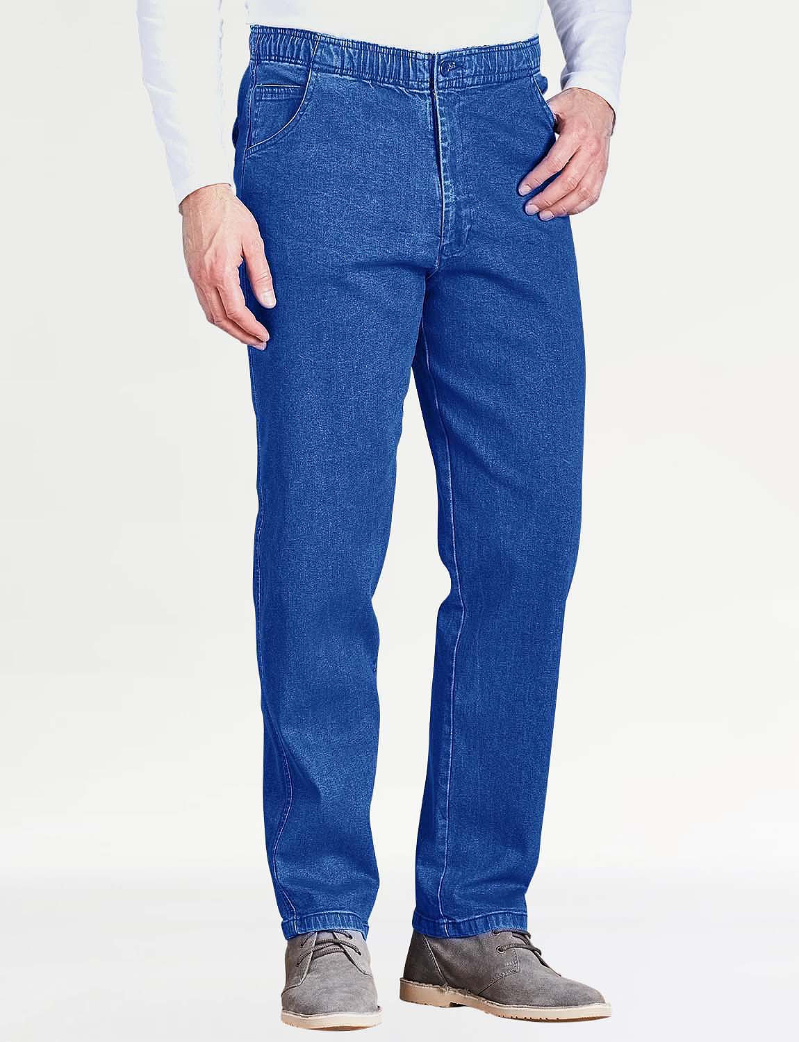 Elastic Waist Denim Jean In Stretch Fabric | Chums