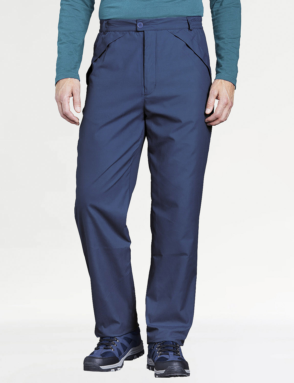flannel lined elastic waist pants