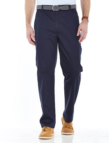 Stain and Water Resistant Cotton Trouser - Navy