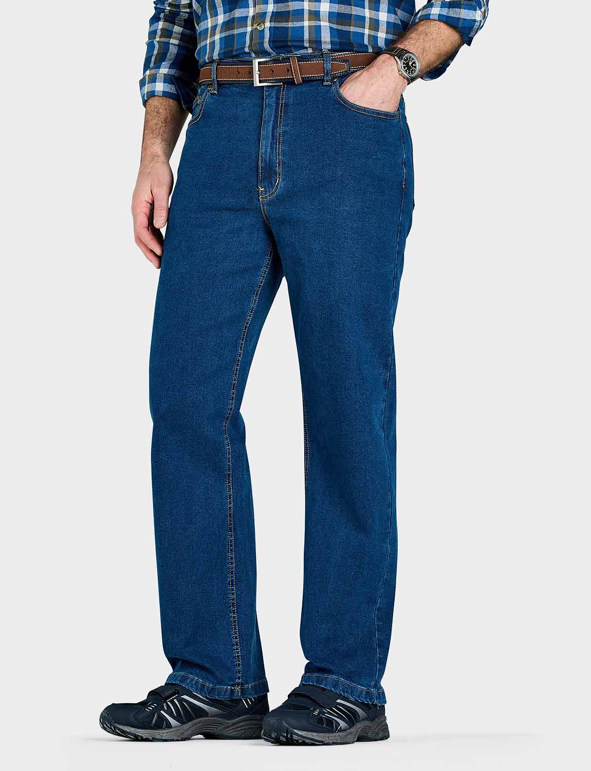 side elasticated mens jeans