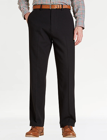 Pegasus Stretch Wool Touch Trouser With Hidden Stretch