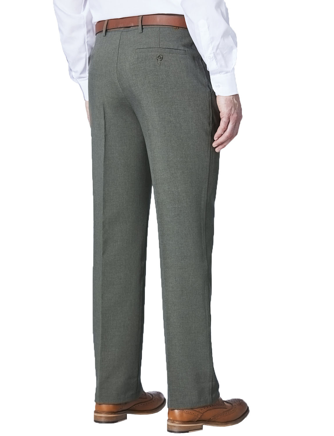 Mens High Waist Warm Lined Smart Trouser Chums
