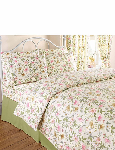 Vantona Cottage Garden Flannelette Duvet Cover