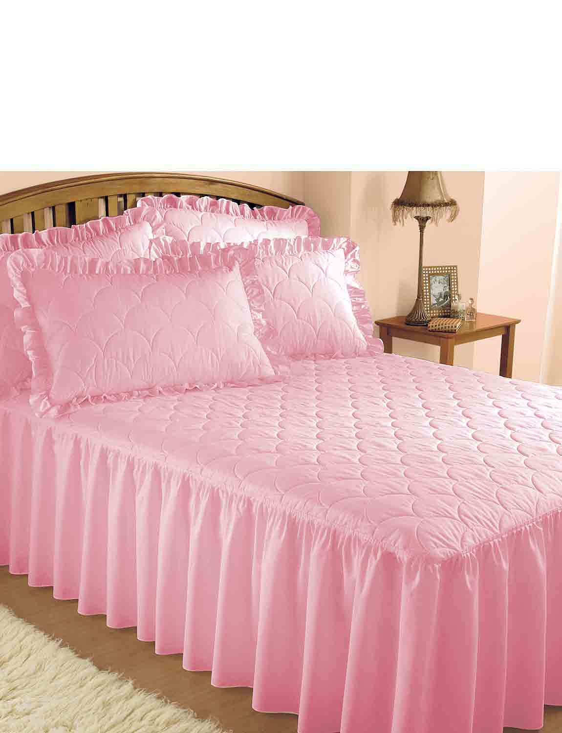 Luxury Plain Quilted Bedspread Chums
