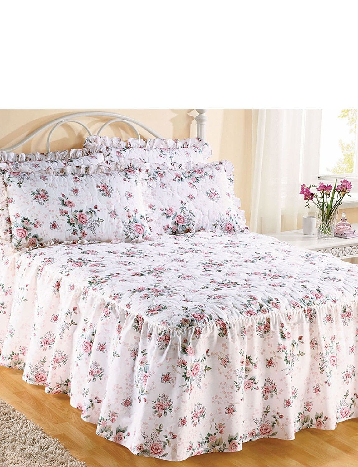 Rose Garden Quilted Bedding Collection Home Bedroom Chums