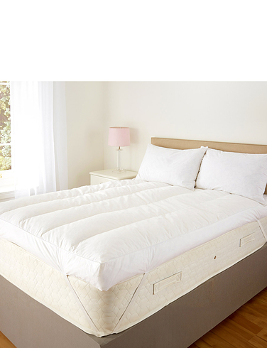 Downland Extra Deep Luxury Feather Bed Mattress Topper