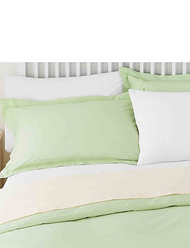 Belledorm Superfine 200 Count Percale Poly Cotton Oxford Pillowcases