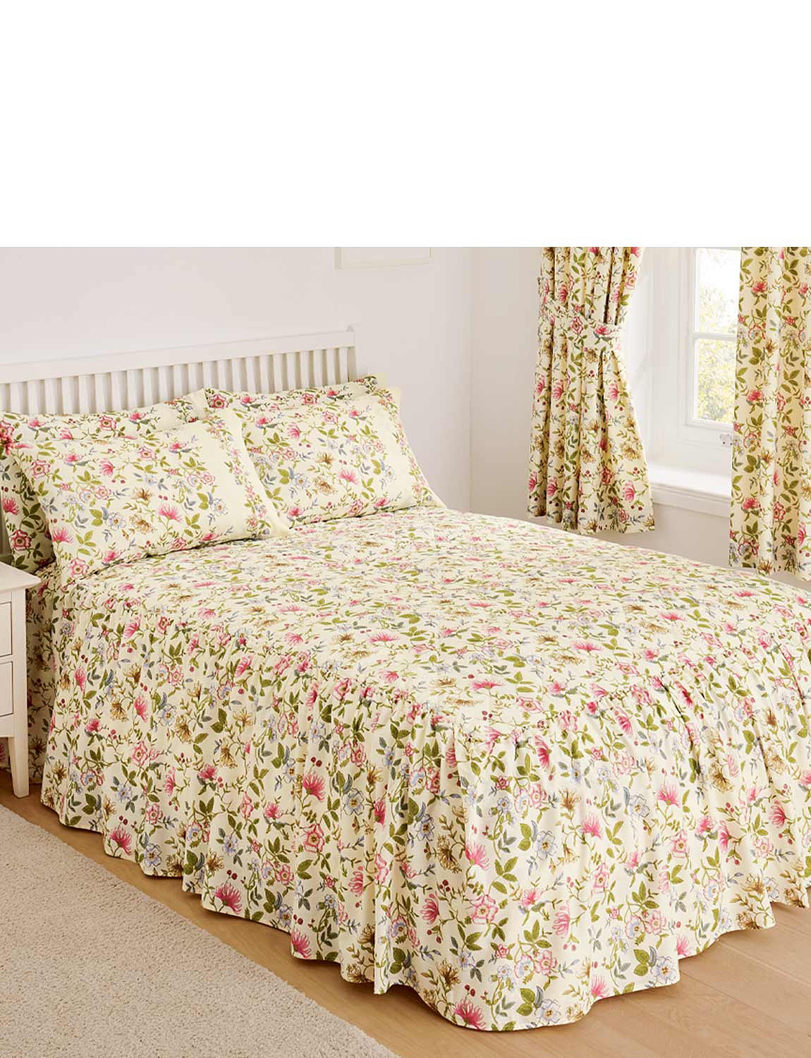 Cottage Garden Quilted Bedspread By Vantona | Chums