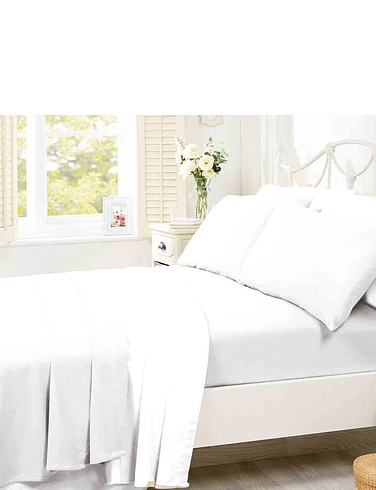 Super Soft Plain Dyed Flannelette Pillowcase by Belledorm