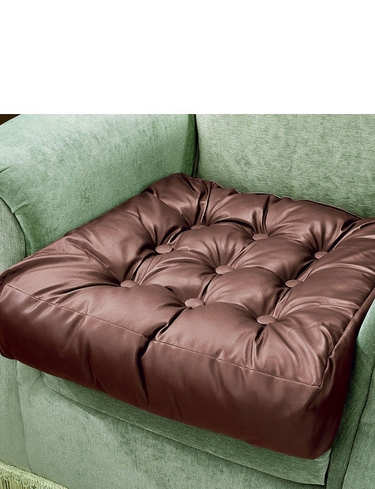 Faux Leather Booster Cushion 