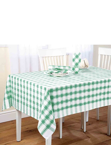 Seersucker Tablecloths and Napkins