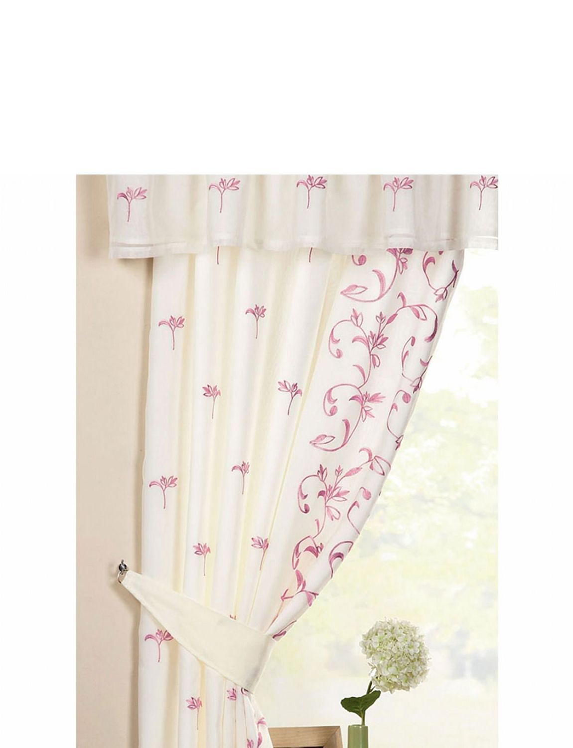 Emily Lined Voile Curtains Home Textiles Chums
