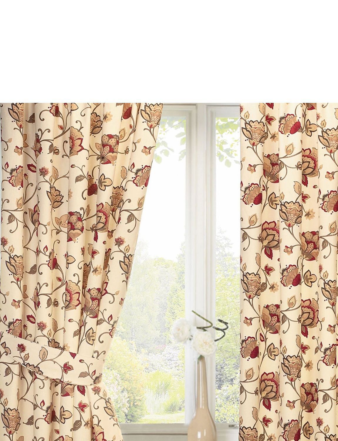 Jacobean Lined Curtains Home Textiles Chums