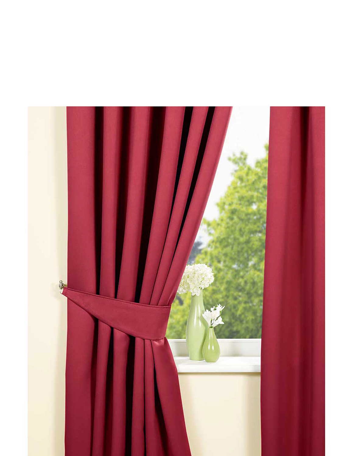 Satin Blackout Curtains - Home