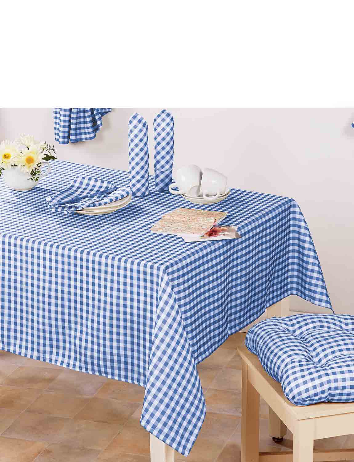 Country Gingham Kitchen Tablecloth Chums