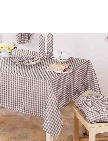 Country Gingham Kitchen Tablecloth
