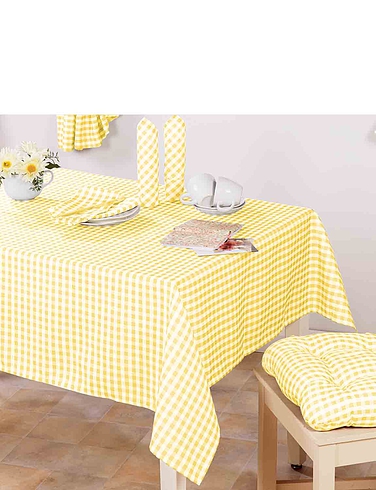 Country Gingham Kitchen Tablecloth