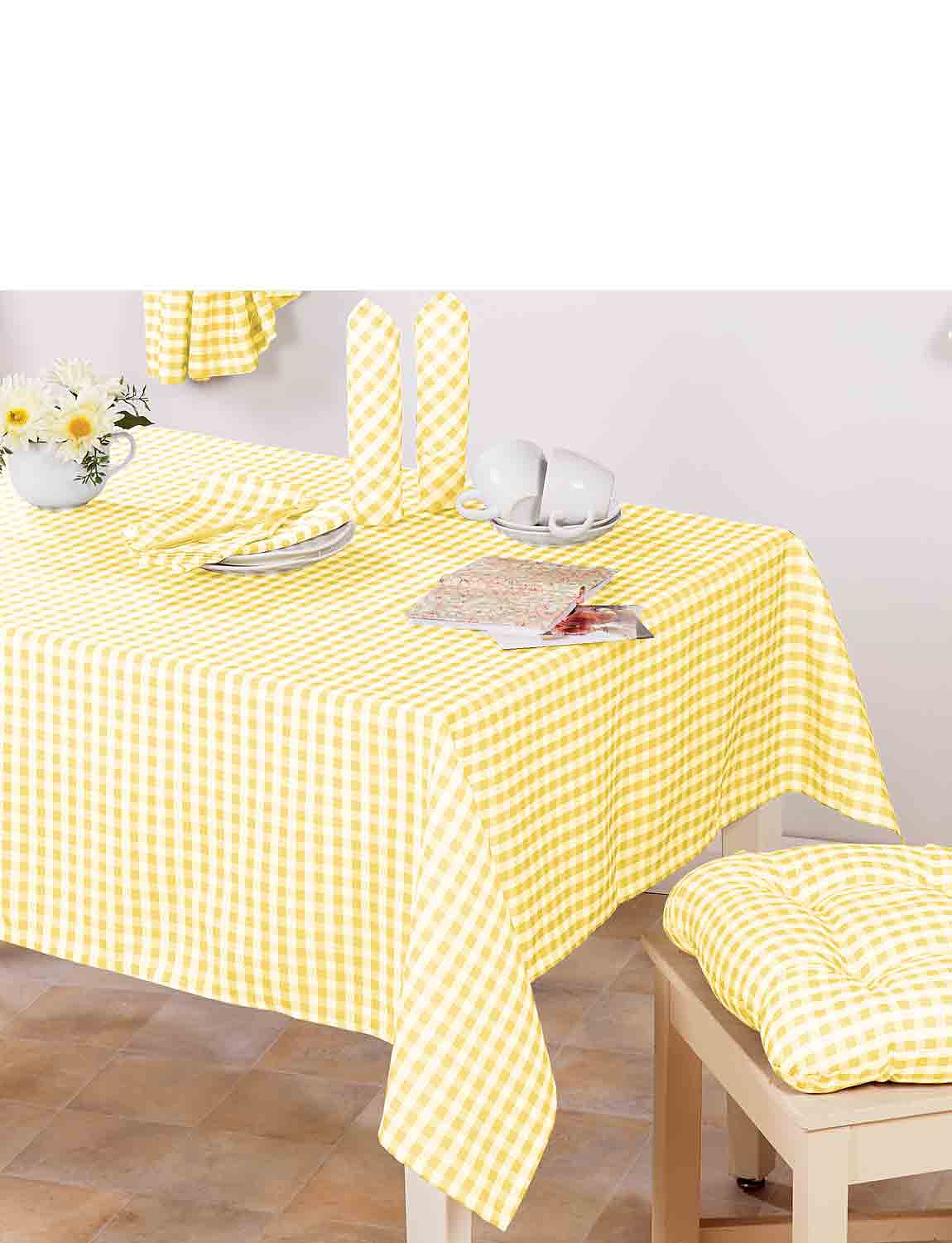 Country Gingham Kitchen Tablecloth Chums