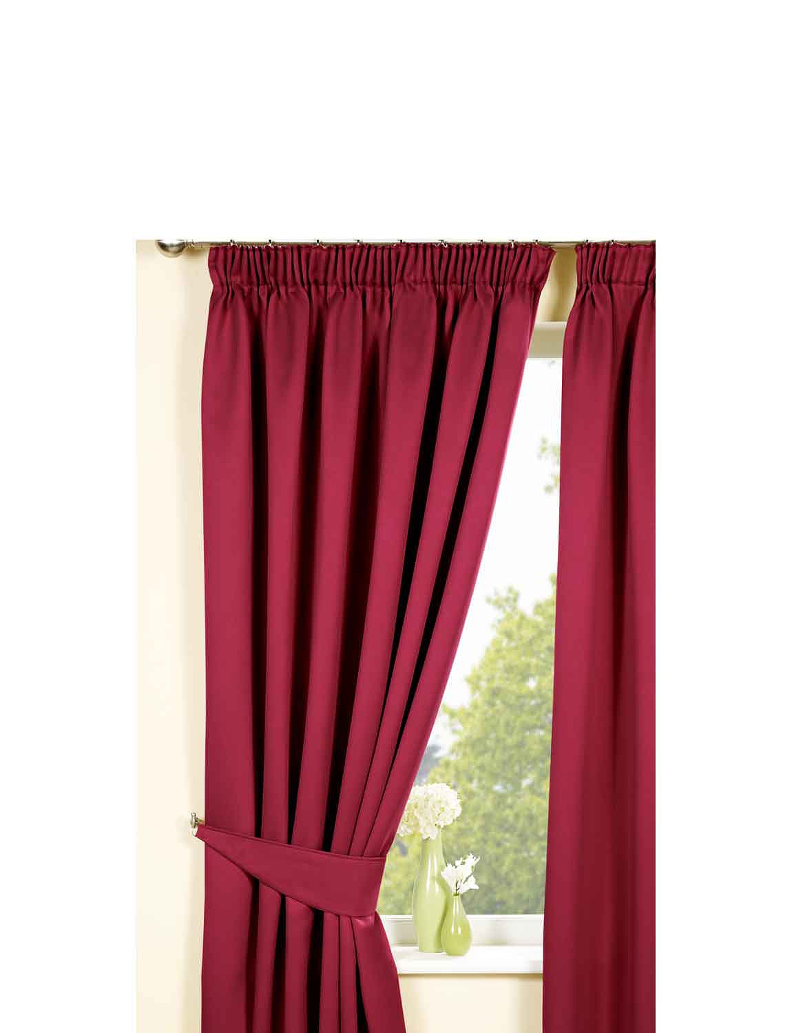 Plain Satin Blackout Curtains Chums