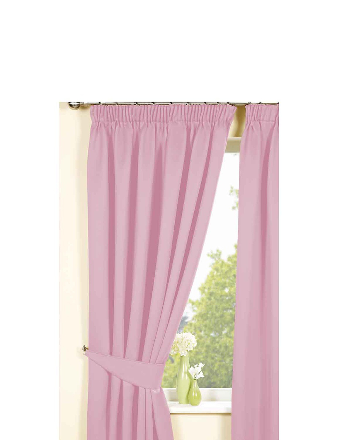 Plain Satin Blackout Curtains | Chums