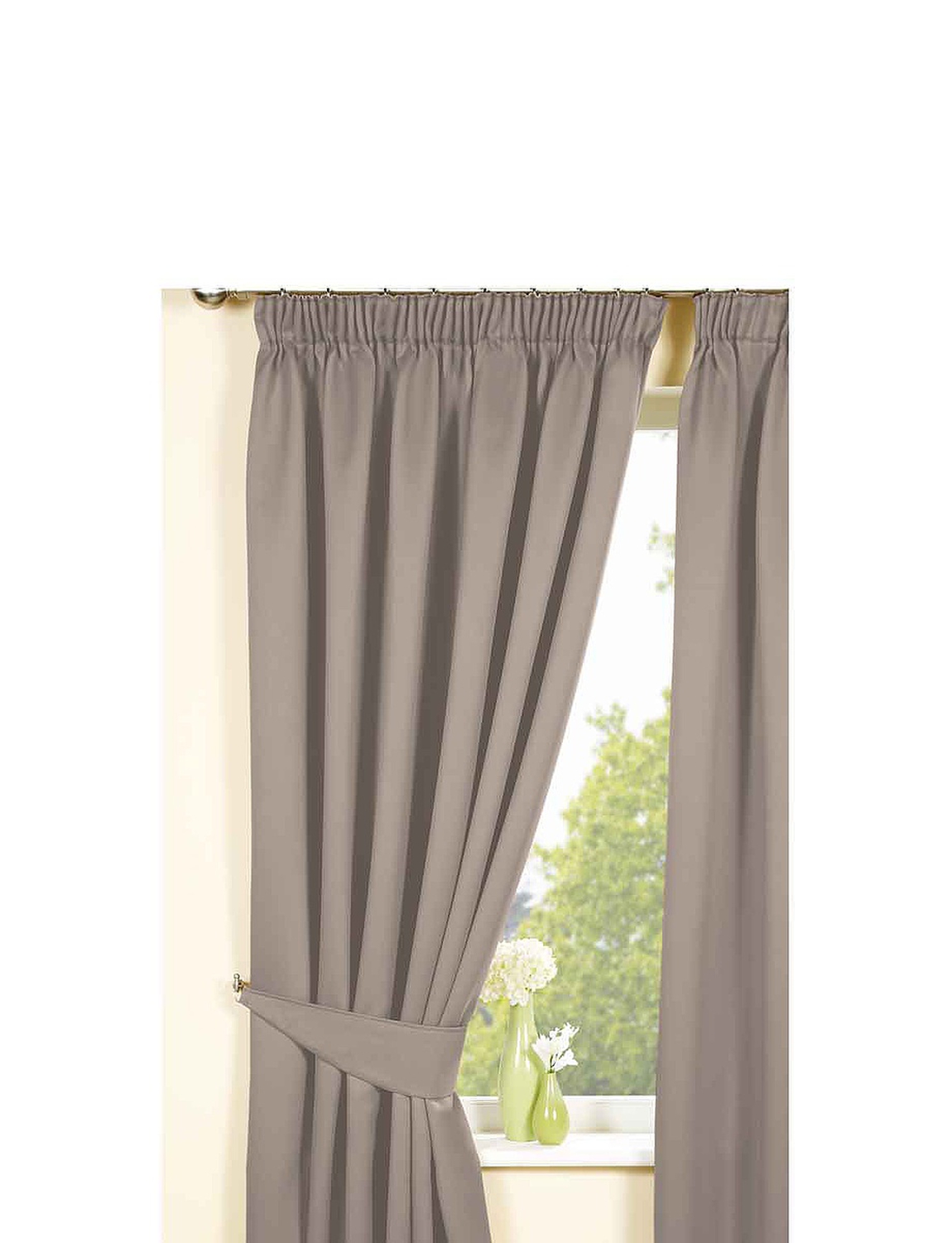 Plain Satin Blackout Curtains | Chums