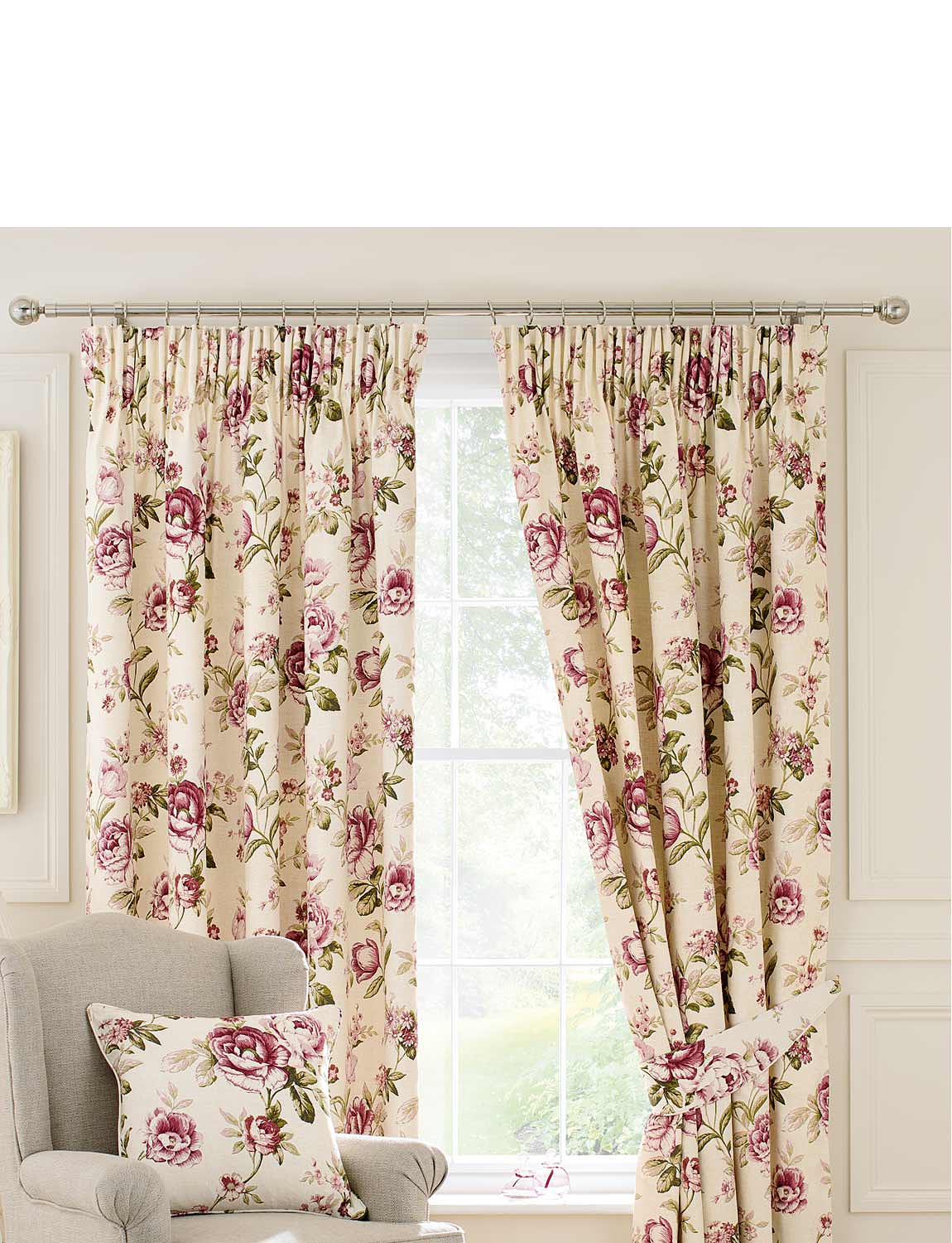 Evelyn Lined Cotton Panama Curtains Chums
