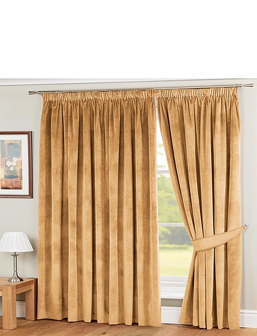 Lined Velour Curtains