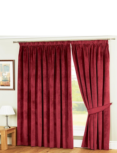 Lined Velour Curtains