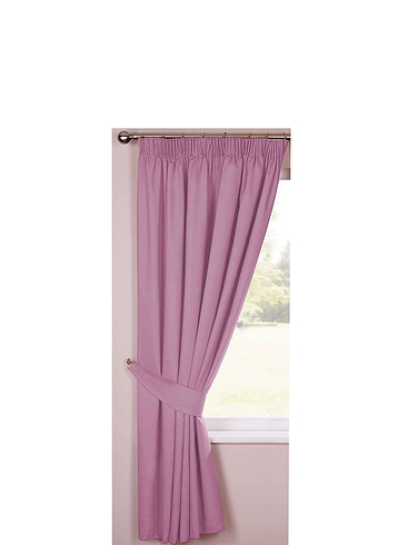 Lined Plain Satin Curtains Chums
